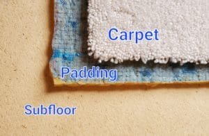 Carpet, Padding, and Subfloor